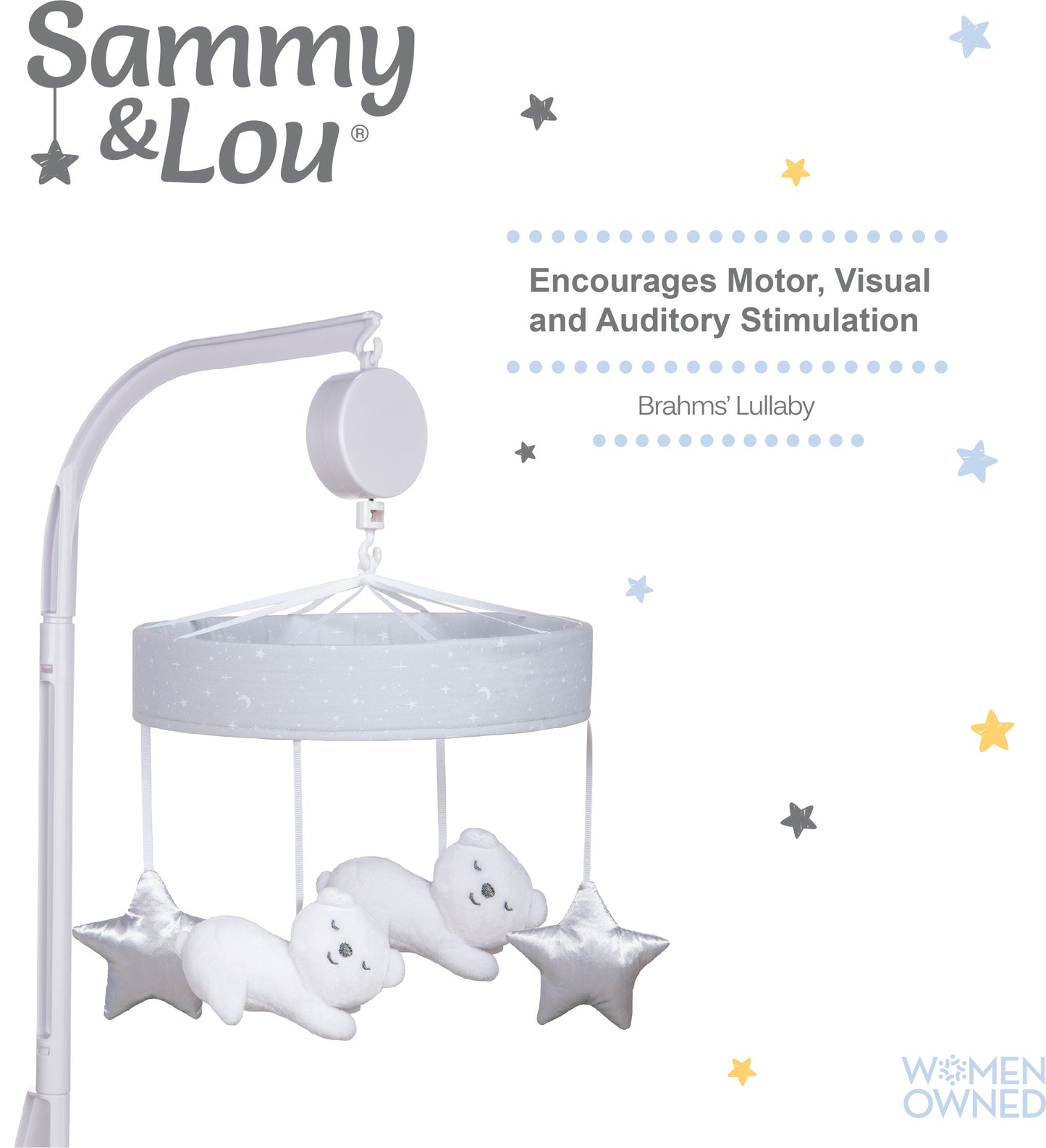 Bearly Dreaming Musical Crib Baby Mobile by Sammy & Lou®