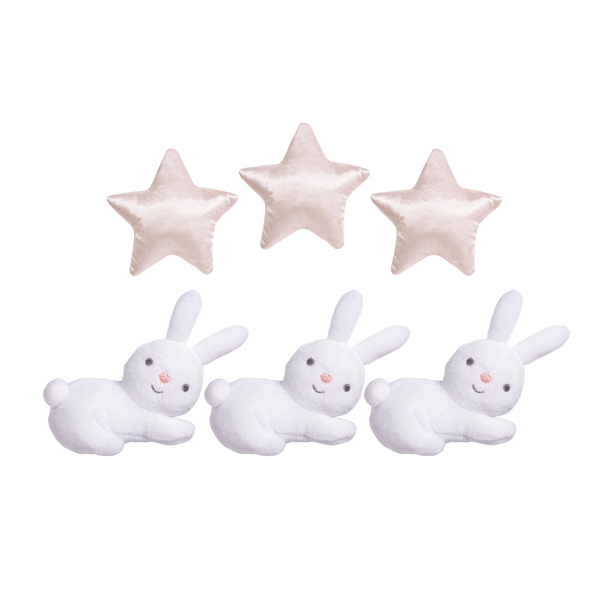 Cottontail Cloud Musical Crib Baby Mobile - bunny and star piece by Sammy & Lou®