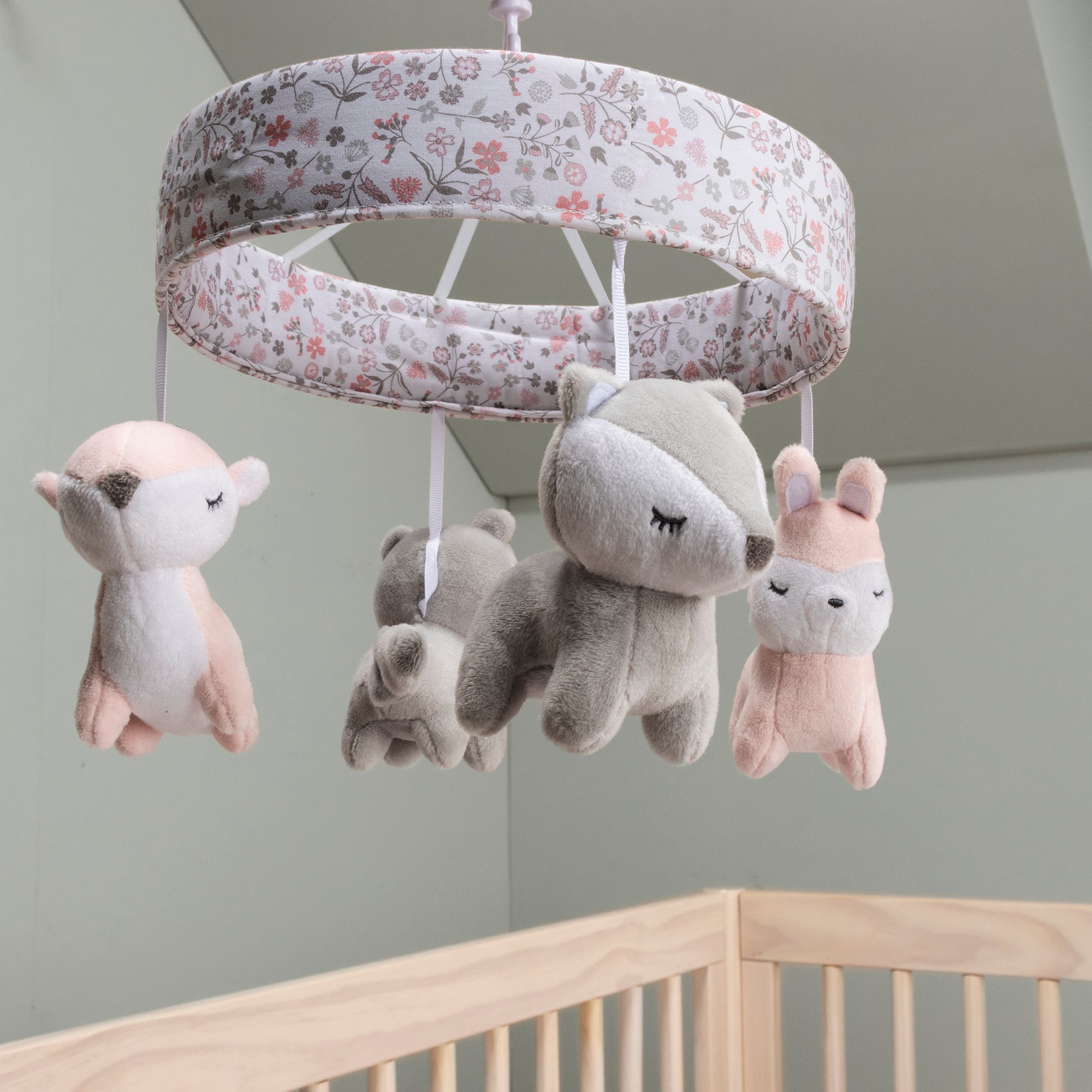 Crib mobile bears family mobile musical Nursery decor Baby s