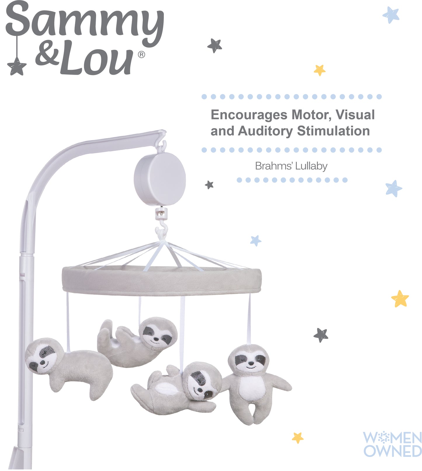 Sloths Musical Crib Baby Mobile by Sammy & Lou®