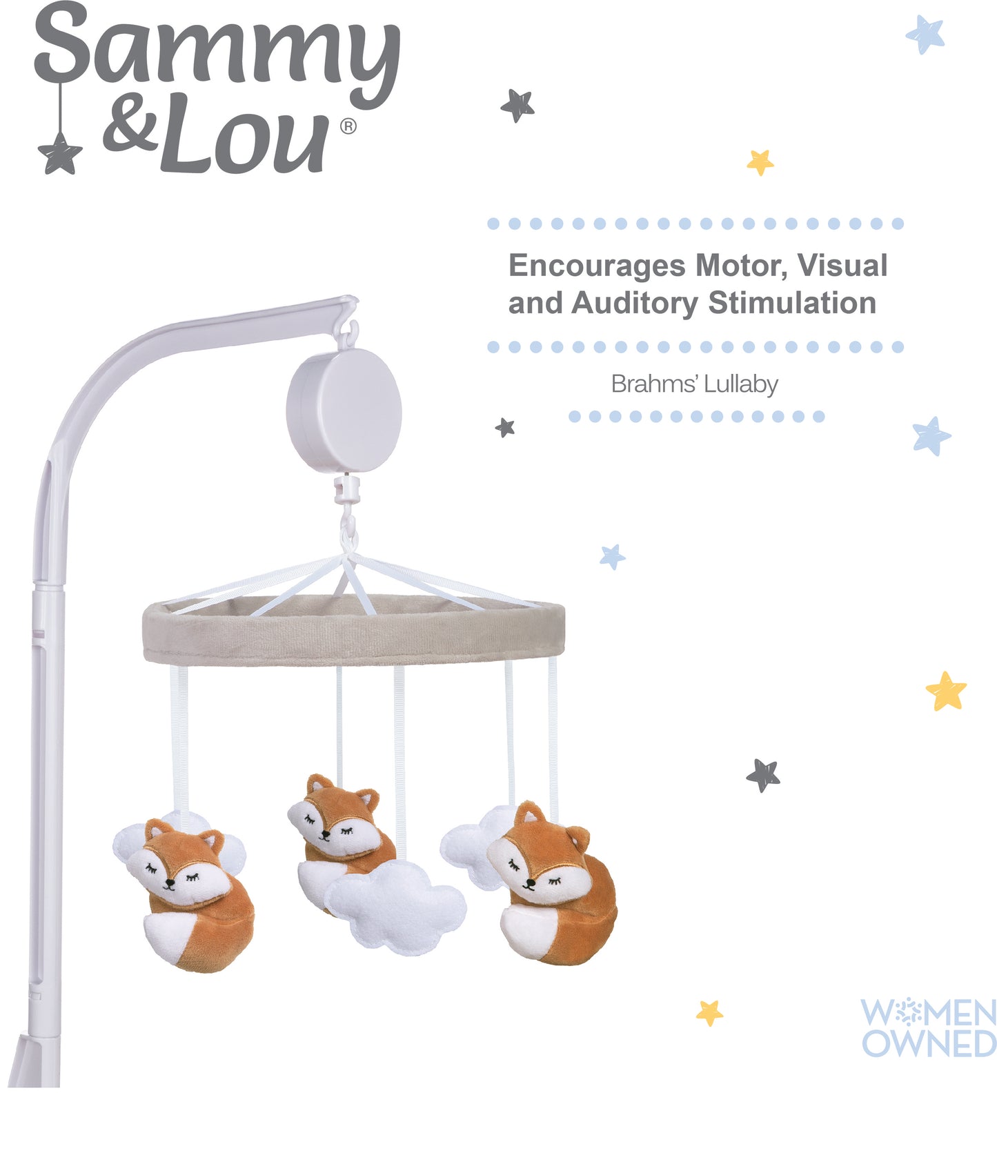 Fox Musical Crib Baby Mobile by Sammy & Lou®