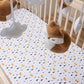  Fox Musical Crib Baby Mobile by Sammy & Lou®;fox and cloud pieces featuring the coordinating crib sheet on a wood crib