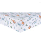  Dinosaur Million Years 4 Piece Crib Bedding Set by Sammy & Lou®; zoomed out corner view
