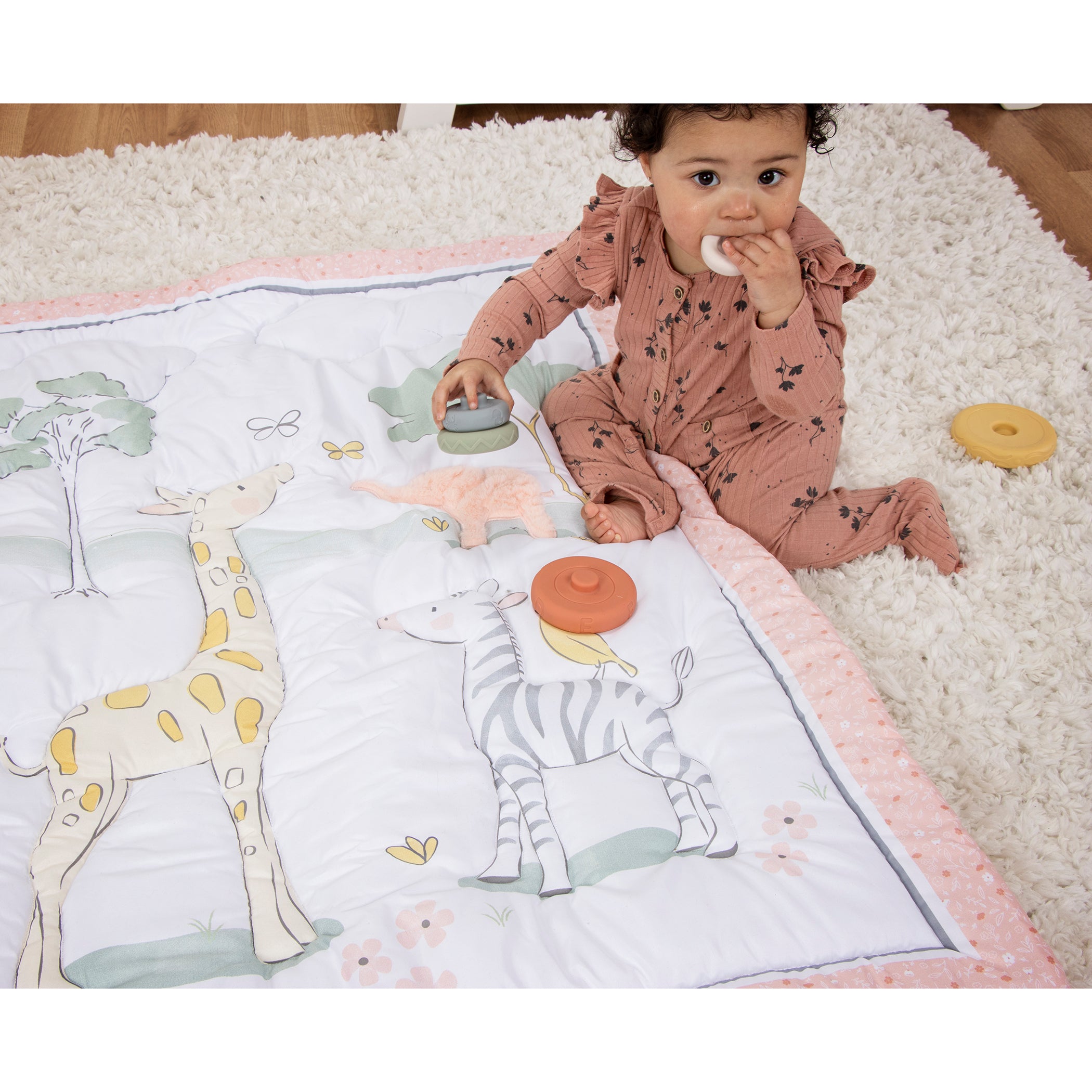 Sweet Safari 4 Piece Crib Bedding Set by Sammy Lou