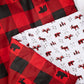  Buffalo Check 3 Piece Crib Bedding Set by Sammy & Lou®-crib quilt fabric details