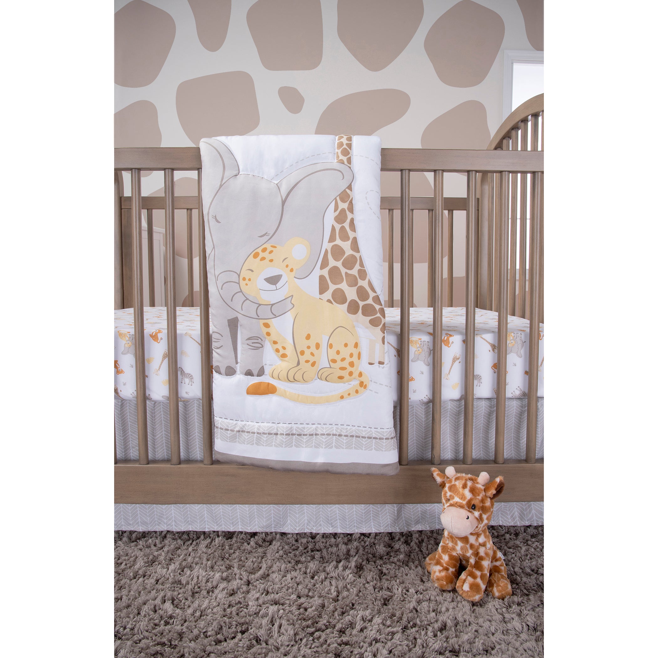 Safari Snuggle 4 Piece Crib Bedding Set by Sammy & Lou®