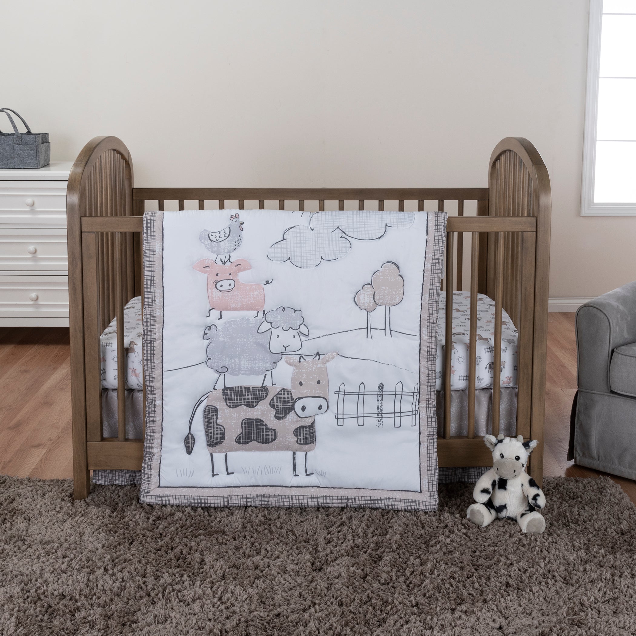 Simple cheap crib bedding