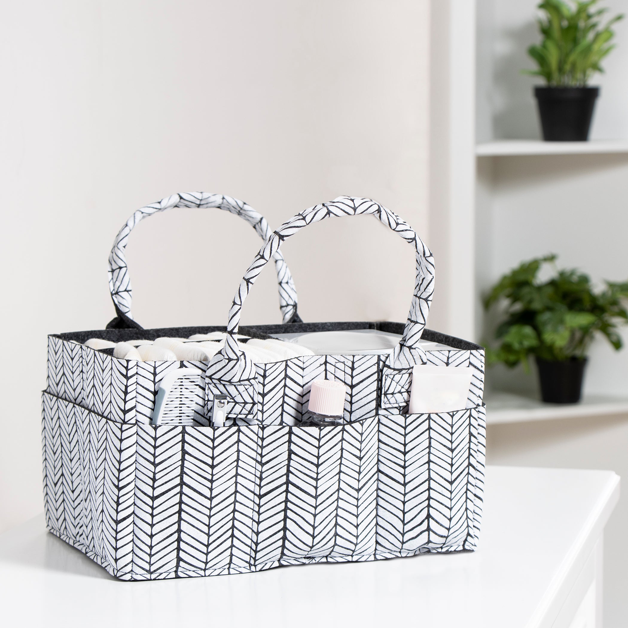 Herringbone Felt Storage Caddy By Sammy & Lou® Storage Trend Lab