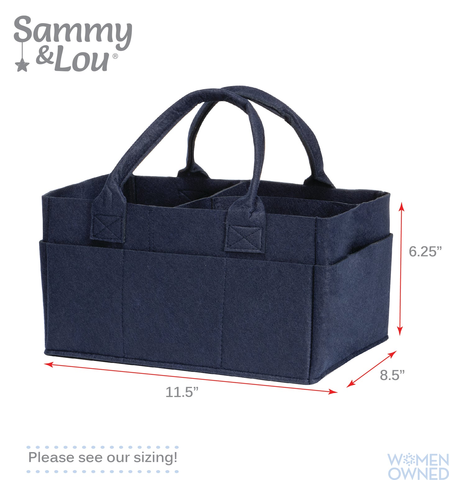 Navy Felt Storage Caddy by Sammy & Lou®