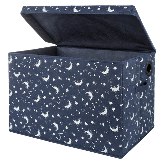 Constellation Felt Toy Box by Sammy & Lou® Angled with lid open
