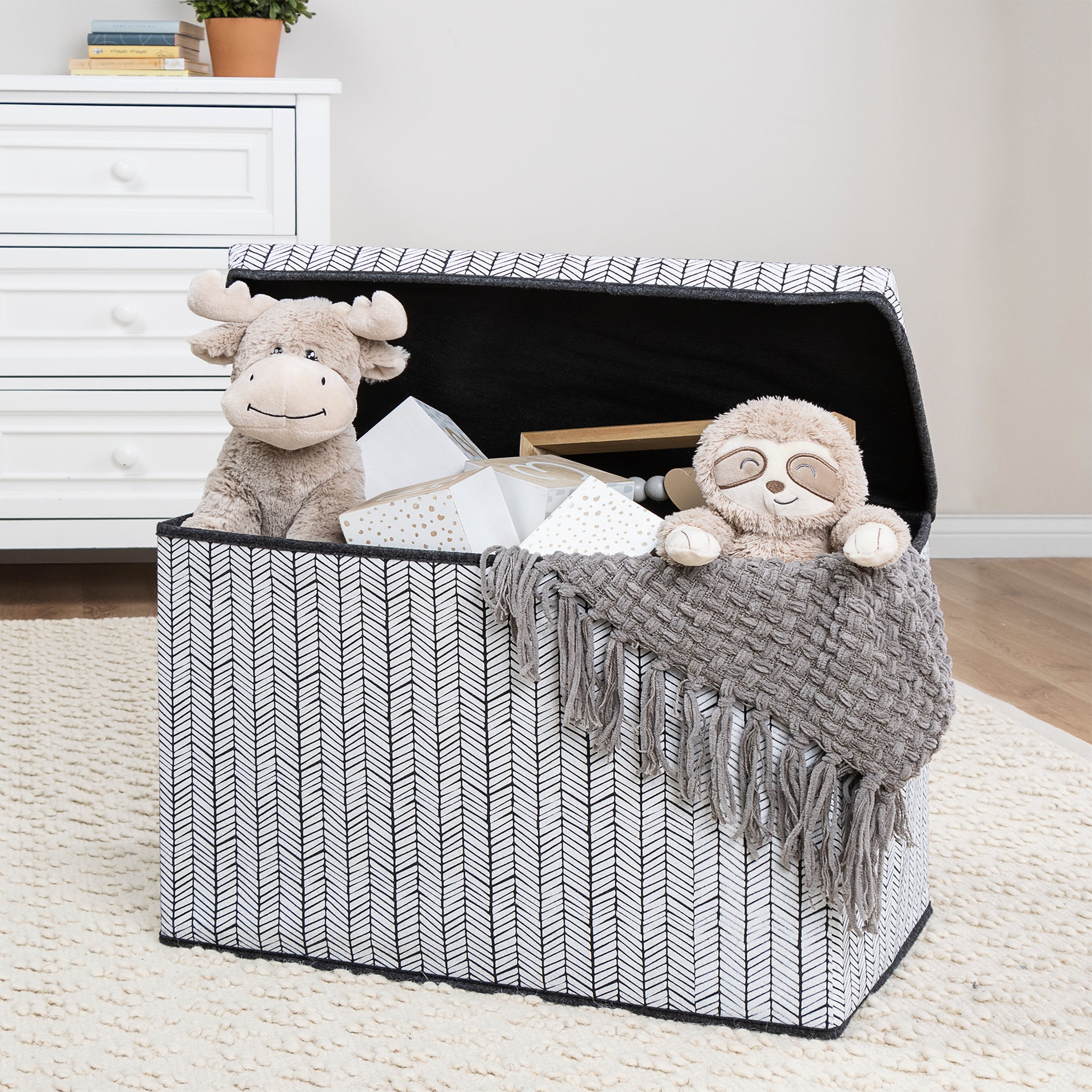 Herringbone Felt Toy Box By Sammy & Lou® Trend Lab