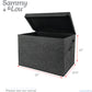 Charcoal Gray Felt Toy Box by Sammy & Lou®