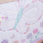 Floral Butterfly 4 Piece Crib Bedding Set by Sammy & Lou®; stylized image of nursery quilt design
