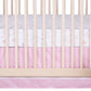  Floral Butterfly 4 Piece Crib Bedding Set; crib sheet and crib skirt