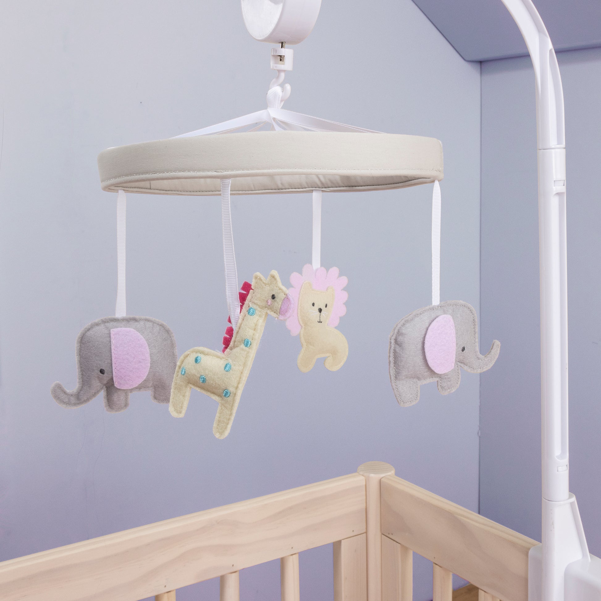 Sammy & Lou Musical Baby Crib Mobile - Safari Adventure