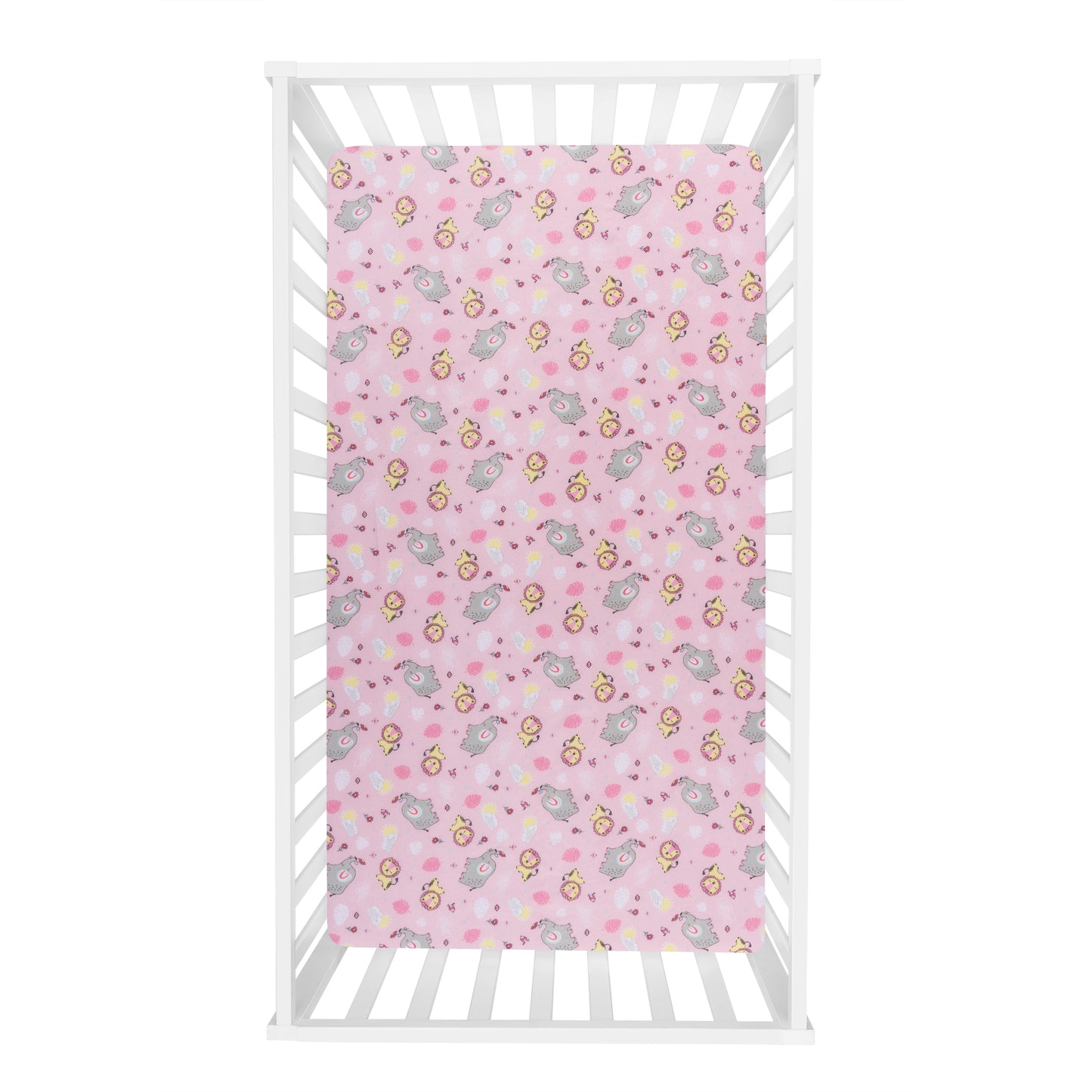 Jungle Flowers 2-Pack Microfiber Fitted Crib Sheet Set by Sammy & Lou®