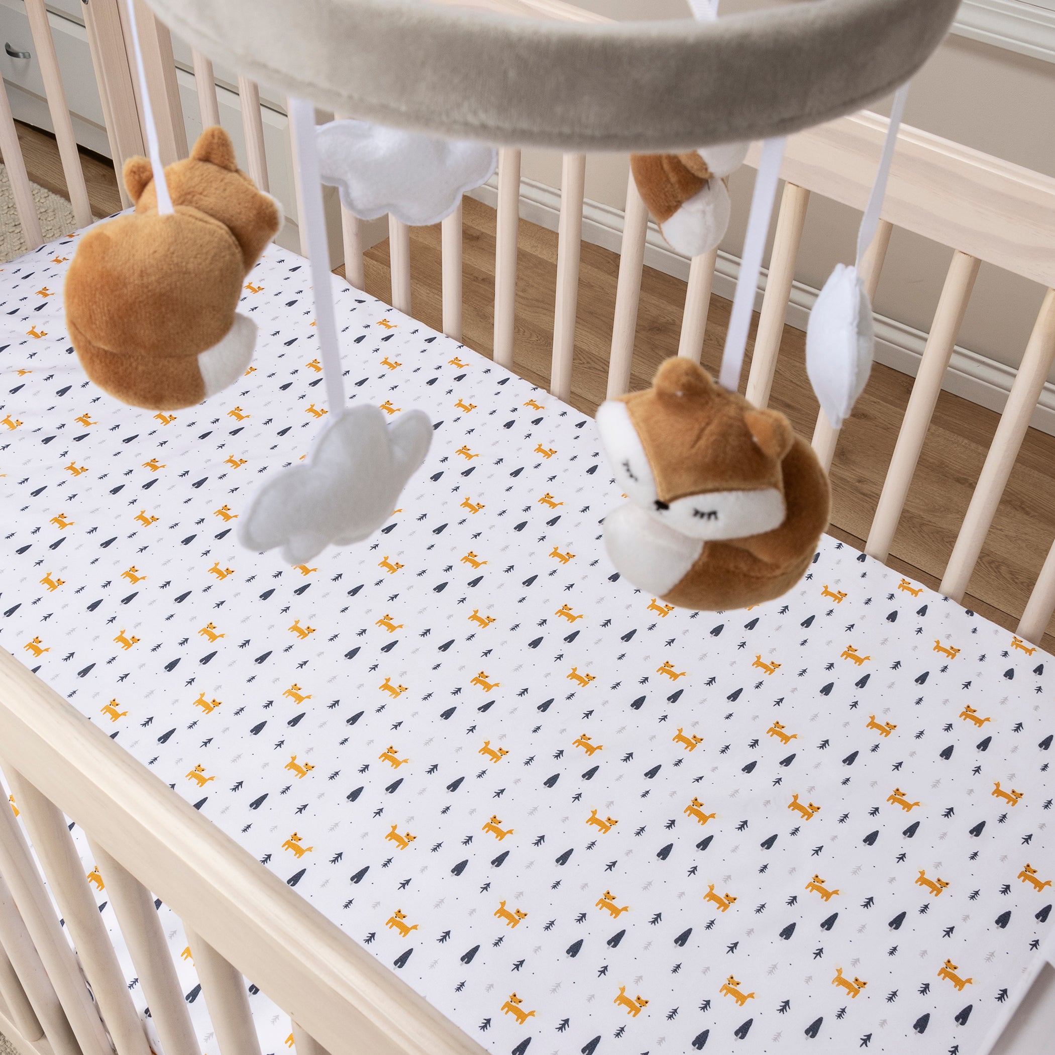 Fox baby crib set hot sale