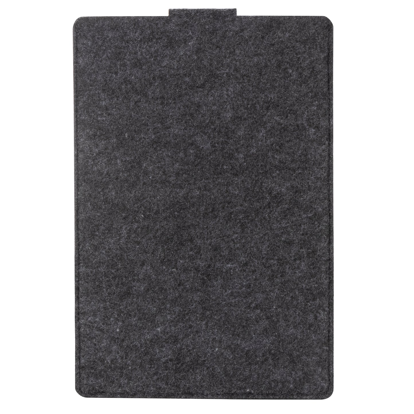 Charcoal Gray Felt Tablet Sleeve Carrying Case - back view