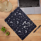 Constellation Felt Laptop Sleeve Carrying Case stylized usage image