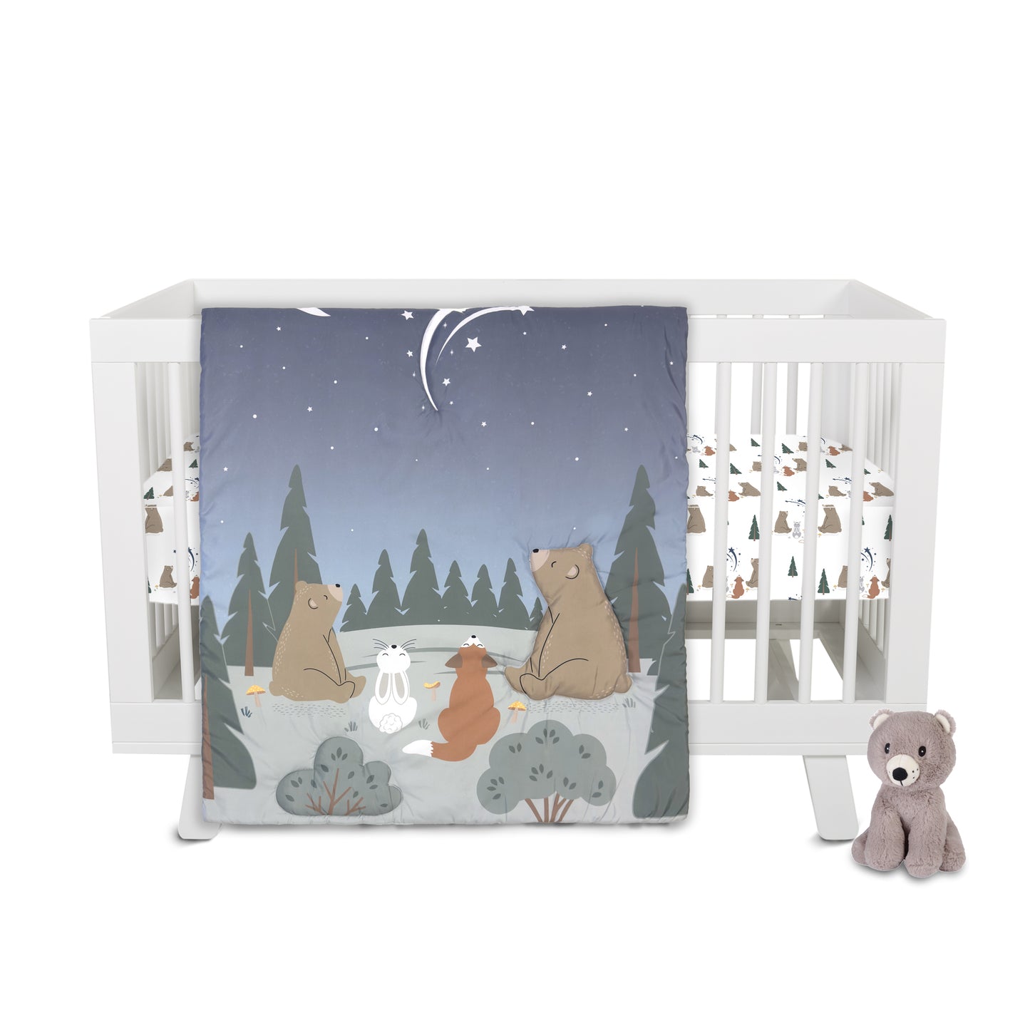 Forest Stargazer 4 Piece Crib Bedding Set by Sammy & Lou