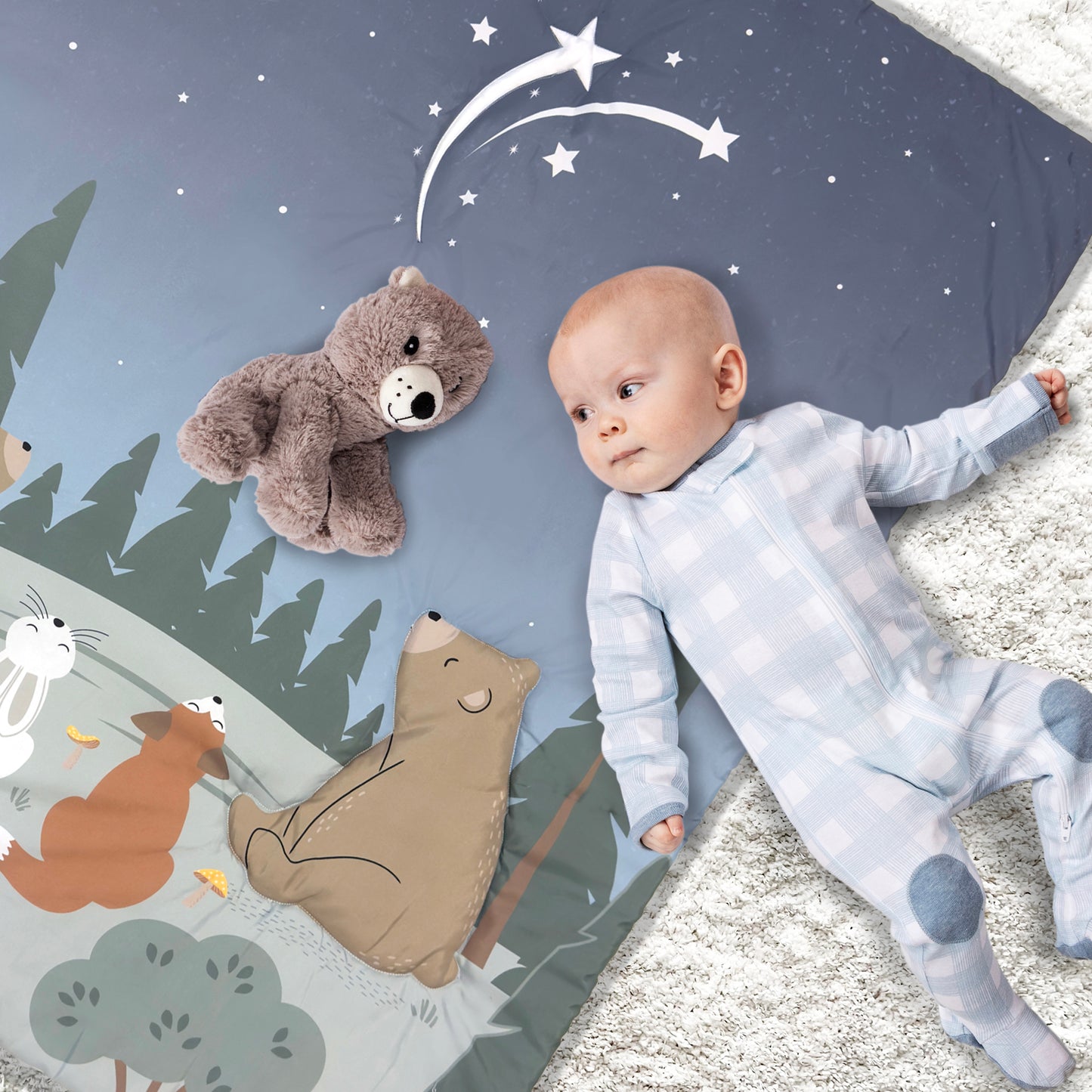 Forest Stargazer 4 Piece Crib Bedding Set by Sammy & Lou