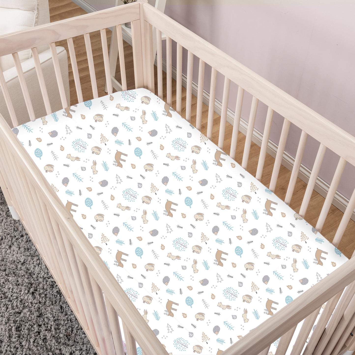 Cottontail Friends 4 Piece Crib Bedding Set by Sammy & Lou