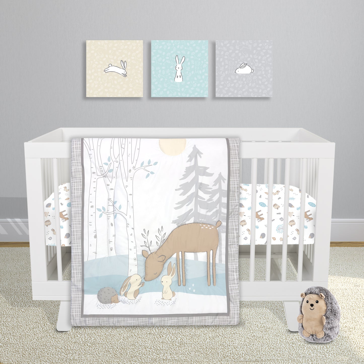 Cottontail Friends 4 Piece Crib Bedding Set by Sammy & Lou