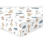 Safari Squad 3 Pack Microfiber Fitted Crib Sheet Set by Sammy & Lou