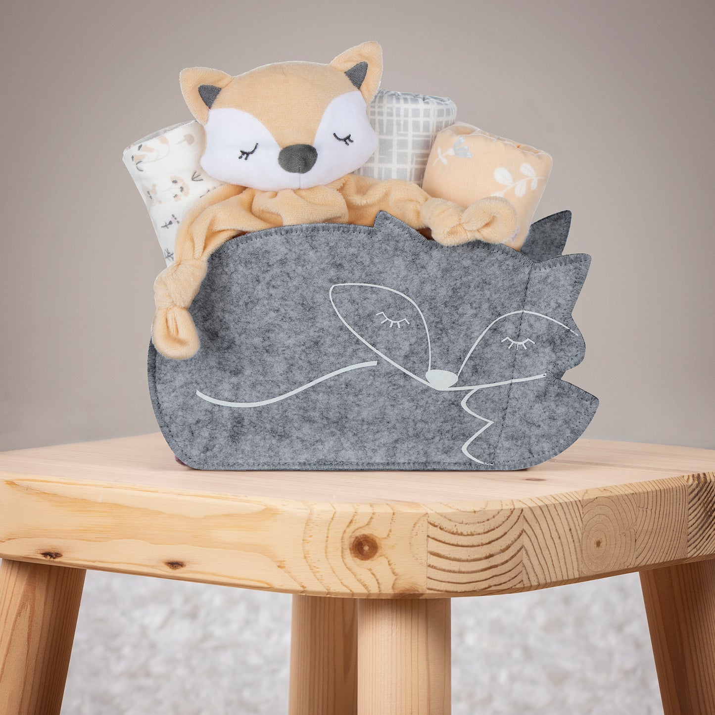 Welcome Baby Fox Shaped 5 Piece Shaped Gift Set by My Tiny Moments®
