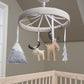 Stylized In Room Image- Big Sky Musical Crib Baby Mobile