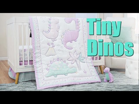 Tiny Dinos 4 Piece Crib Bedding Set by Sammy Lou