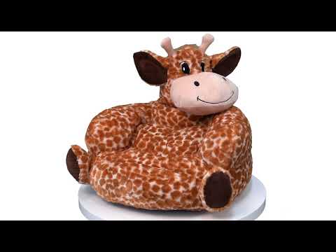 Toddler Plush Giraffe Character Chair Home Trend Lab