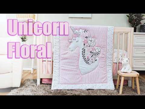 Unicorn bedding for discount crib