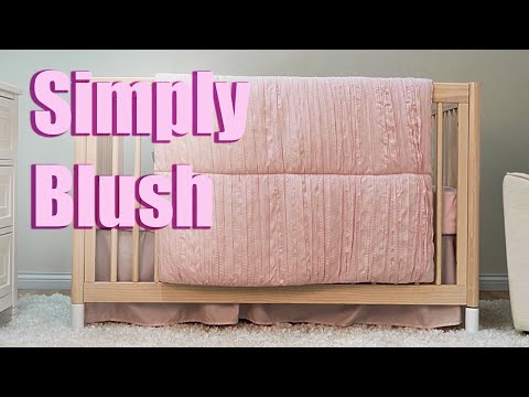 Blush crib bumper hot sale