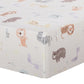 Crayon Jungle Deluxe Flannel Fitted Crib Sheet corner view