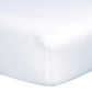 White Deluxe Flannel Fitted Crib Sheet - Corner View