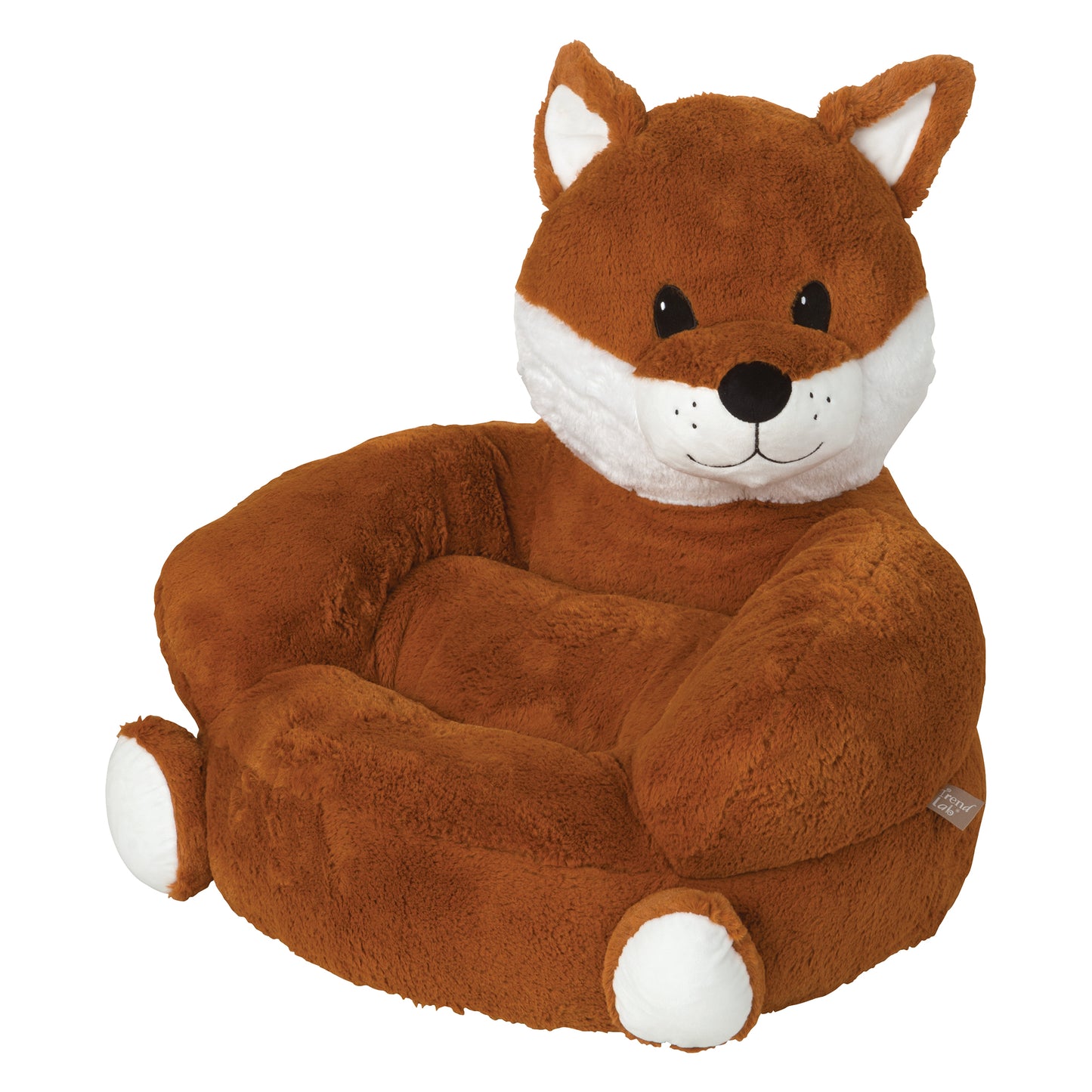 Toddler Plush Fox Character Chair angled image