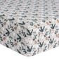 Mistletoe Deluxe Flannel Fitted Crib Sheet - Corner View