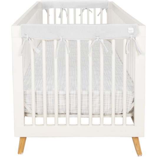 White Narrow Cribwrap on a white crib