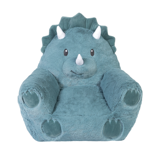 Toddler Dinosaur Plush Character Chair by Cuddo Buddies® - front view