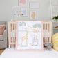 Sweet Safari 4 Piece Crib Bedding Set by Sammy & Lou® in a stylized bedroom. 