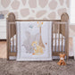 Safari Snuggle Crib Bedding Set in stylized room