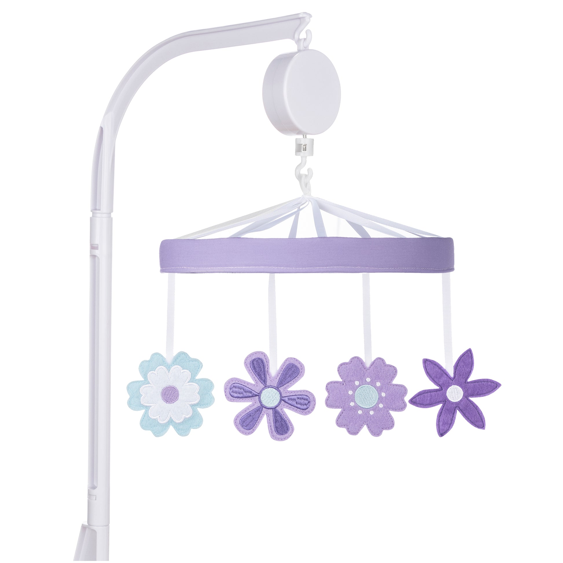 Lilac Flowers Musical Crib Baby Mobile by Sammy & Lou®