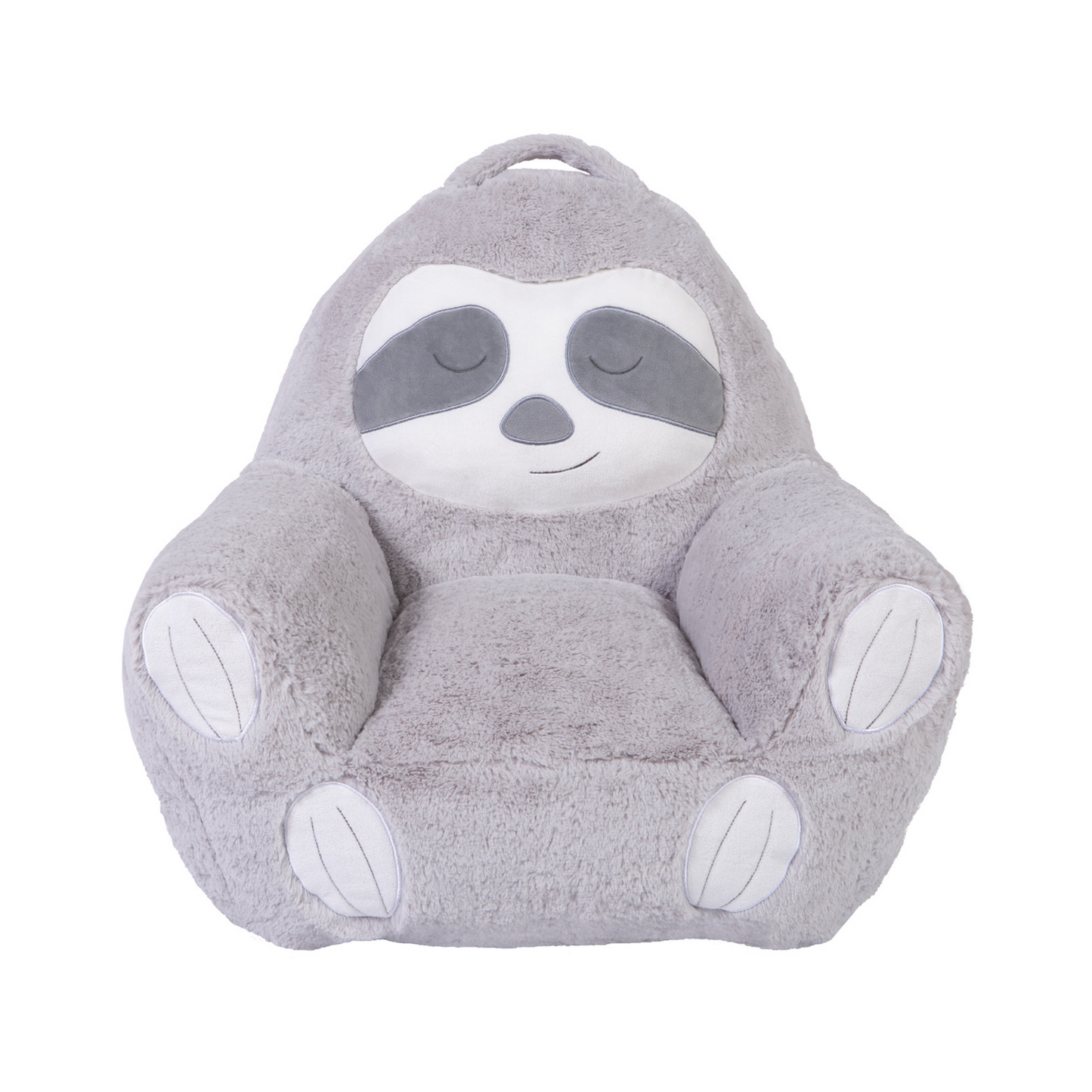 Toddler Sloth Plush Character Chair by Cuddo Buddies® - front view